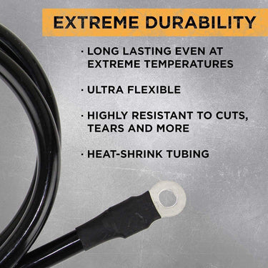 Power Bright 8 AWG 6FT Pure Copper Battery Cables - 8AWG6